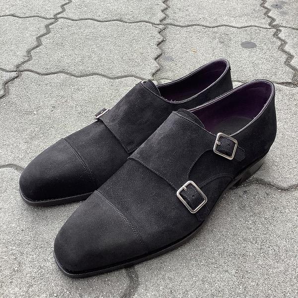 【極美品】carmina カルミーナ　ダブルモンク　ブラック　9 極美品】carmina カルミーナ ダブルモンク ブラック 9 - メルカリ