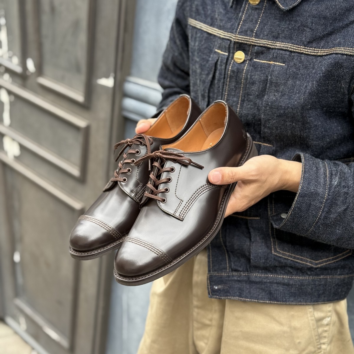 最終値下げサンダースオフィサーシューズ6h SANDERS サンダース MILITARY COLLECTION 2246B OFFICER SHOE