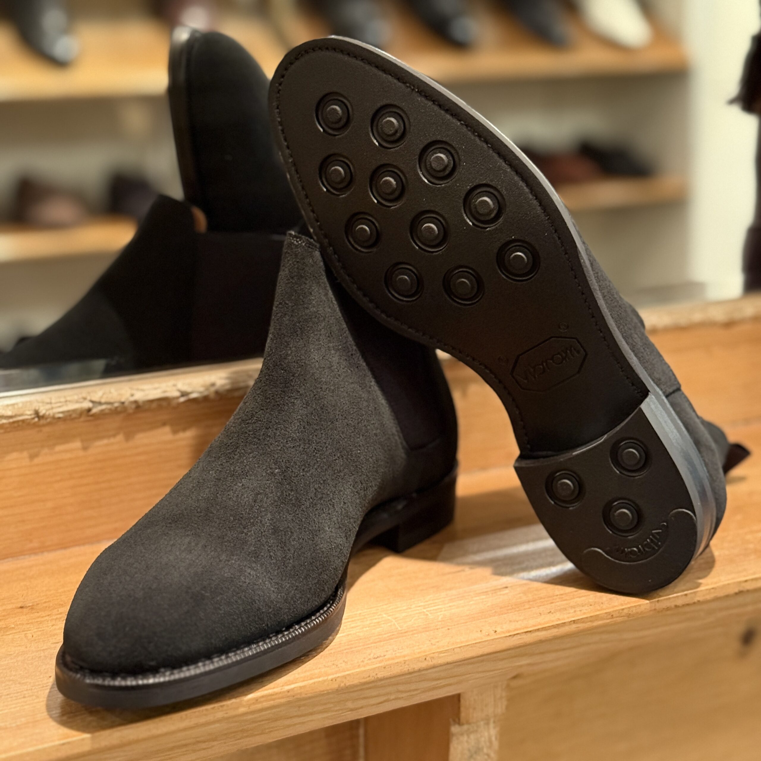 Trading Post スエードサイドゴアブーツ 黒 25cm Trading Post スエードサイドゴアブーツ 黒 25cm Trading Post